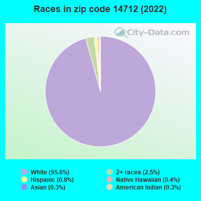 Races in zip code 14712 (2022)