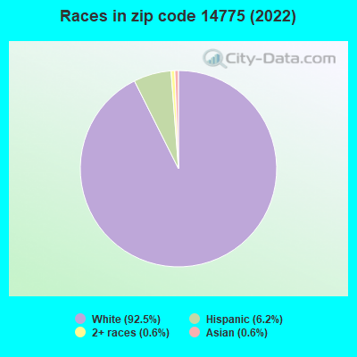 Races in zip code 14775 (2022)