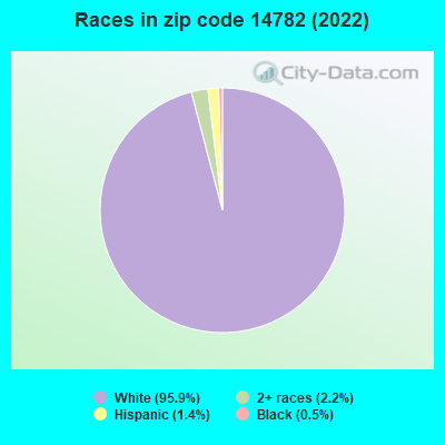 Races in zip code 14782 (2022)