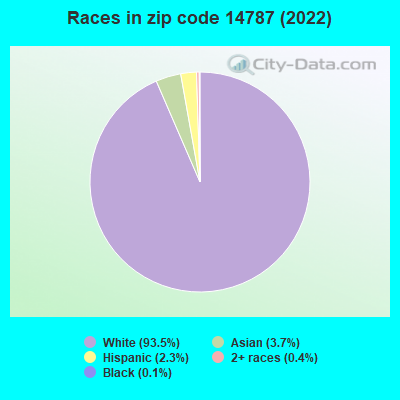 Races in zip code 14787 (2022)