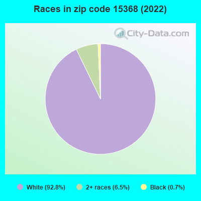 Races in zip code 15368 (2022)