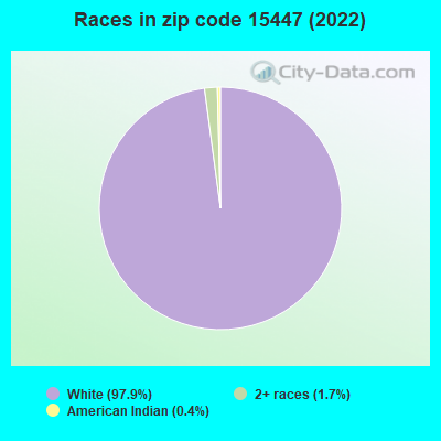 Races in zip code 15447 (2022)