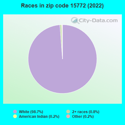 Races in zip code 15772 (2022)