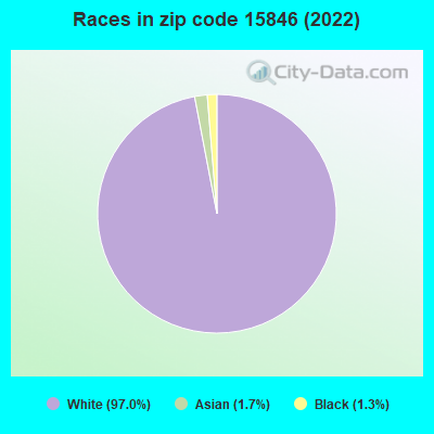 Races in zip code 15846 (2022)