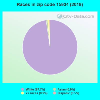Races in zip code 15934 (2019)