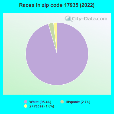 Races in zip code 17935 (2022)