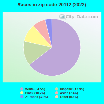 Races in zip code 20112 (2022)