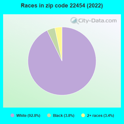 Races in zip code 22454 (2022)