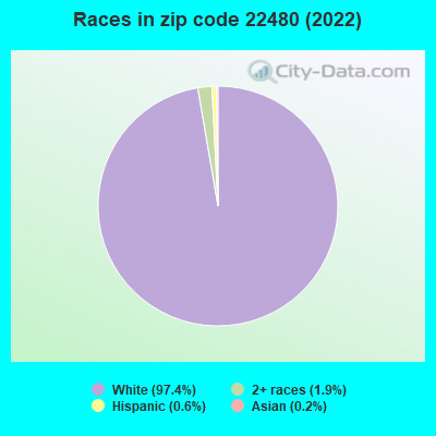 Races in zip code 22480 (2022)