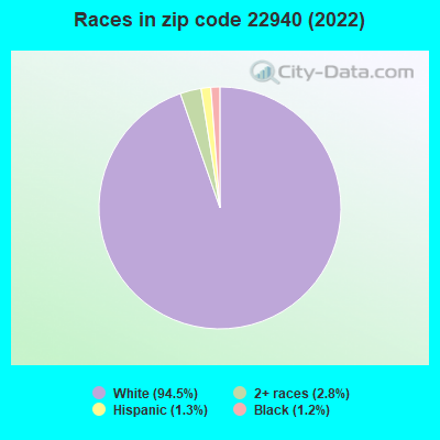 Races in zip code 22940 (2022)