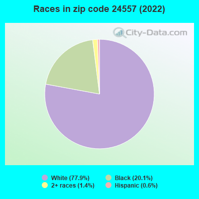 Races in zip code 24557 (2022)