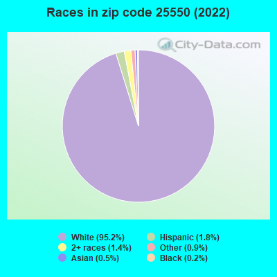 Races in zip code 25550 (2022)