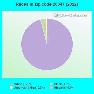 Races in zip code 26347 (2022)
