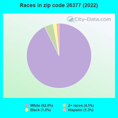 Races in zip code 26377 (2022)