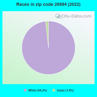 Races in zip code 26884 (2022)