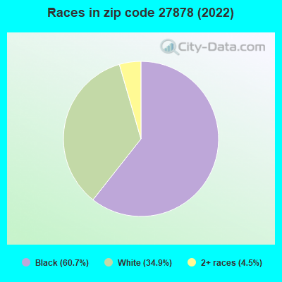 Races in zip code 27878 (2022)