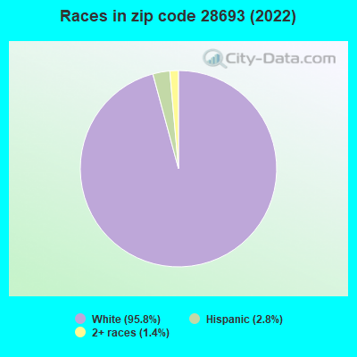 Races in zip code 28693 (2022)