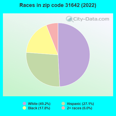 Races in zip code 31642 (2022)