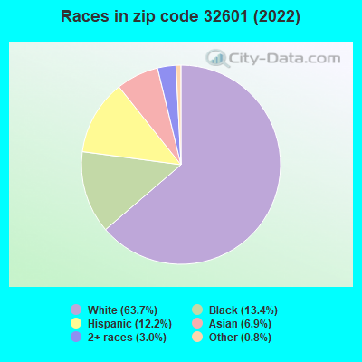 Races in zip code 32601 (2022)
