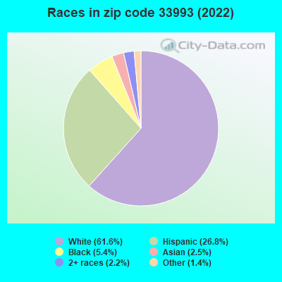 Races in zip code 33993 (2022)