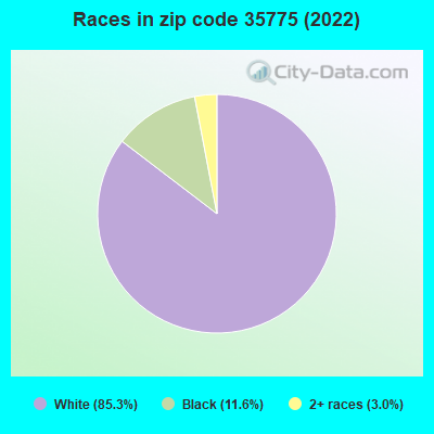 Races in zip code 35775 (2022)