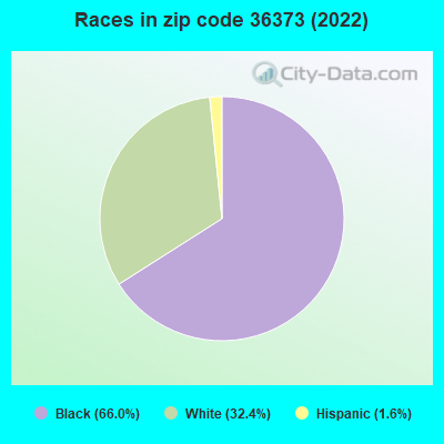 Races in zip code 36373 (2022)