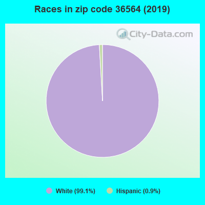Races in zip code 36564 (2019)