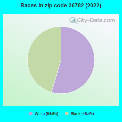 Races in zip code 36782 (2022)