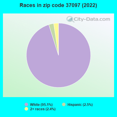 Races in zip code 37097 (2022)