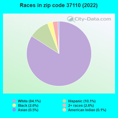 Races in zip code 37110 (2022)