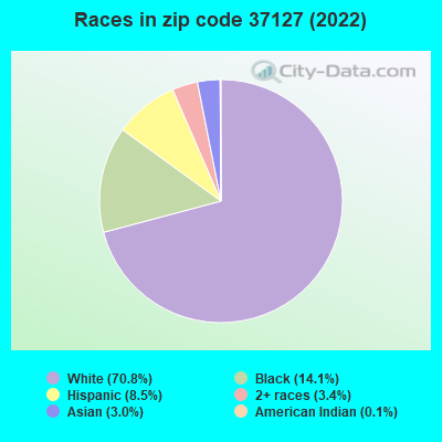 Races in zip code 37127 (2022)