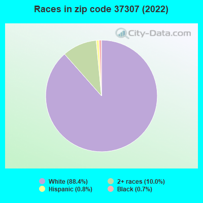 Races in zip code 37307 (2022)