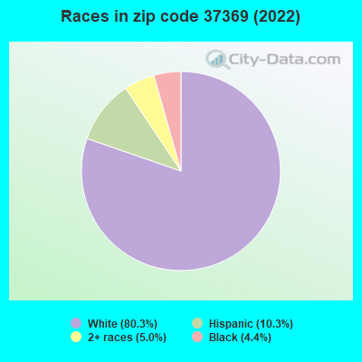 Races in zip code 37369 (2022)