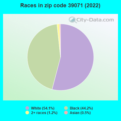 Races in zip code 39071 (2022)