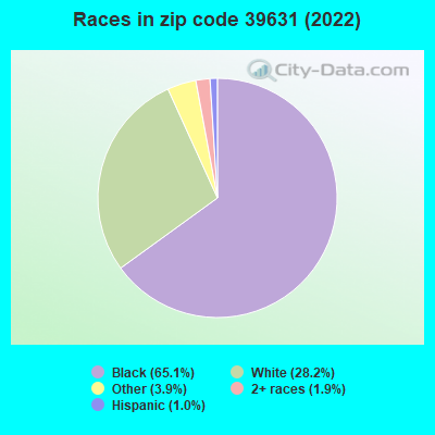 Races in zip code 39631 (2022)