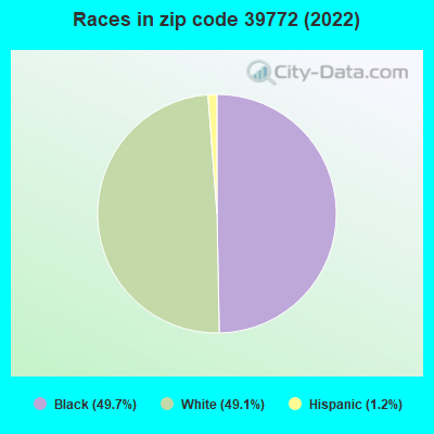 Races in zip code 39772 (2022)