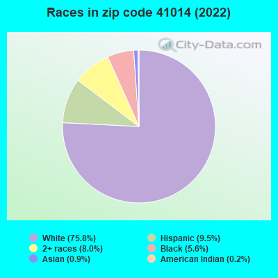 Races in zip code 41014 (2022)