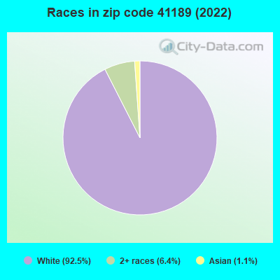 Races in zip code 41189 (2022)
