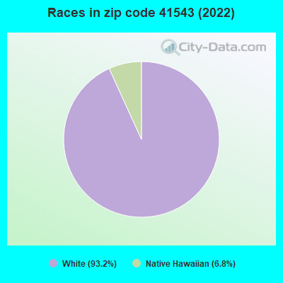 Races in zip code 41543 (2022)