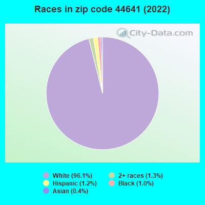 Races in zip code 44641 (2022)