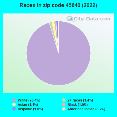 Races in zip code 45640 (2022)