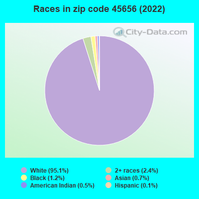 Races in zip code 45656 (2022)