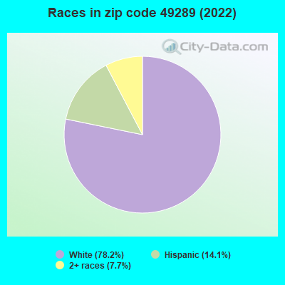 Races in zip code 49289 (2022)