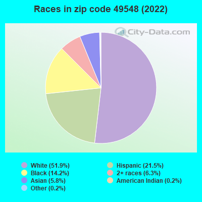 Races in zip code 49548 (2022)
