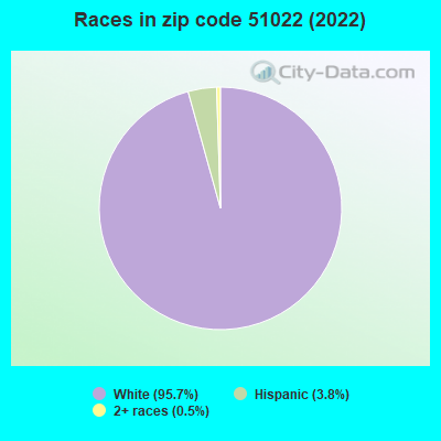 Races in zip code 51022 (2022)