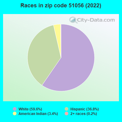 Races in zip code 51056 (2022)