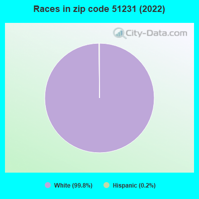 Races in zip code 51231 (2022)