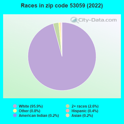 Races in zip code 53059 (2022)