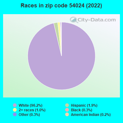 Races in zip code 54024 (2022)
