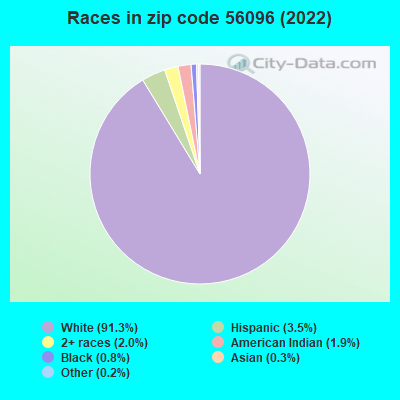 Races in zip code 56096 (2022)